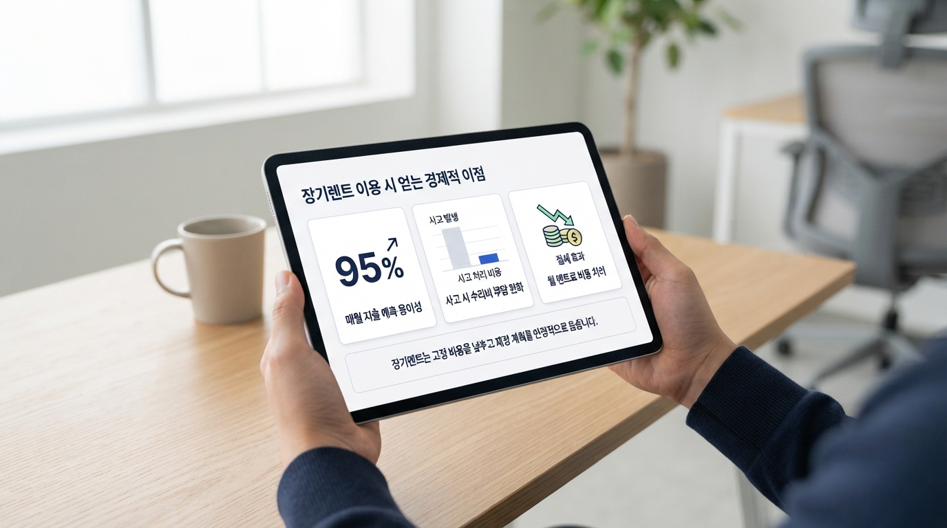 장기렌트 이용 시 얻는 경제적 이점